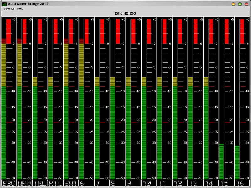 Click to view Multi Level Meter Bridge 2018 screenshot