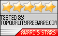 Rated 5 stars on TopQualityFreeware.com