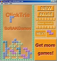 Click to view ClickTris 1.72 screenshot