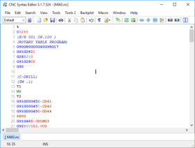 Click to view CNC Syntax Editor 3.1.8.206 screenshot
