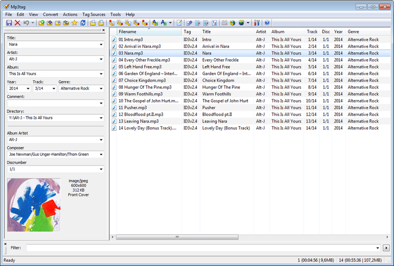 Click to view Mp3tag 2.85 screenshot