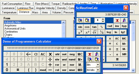 Click to view ESBPCS-Calcs for VCL 6.9.0 screenshot