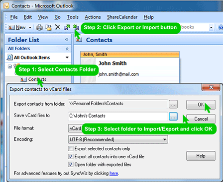 Click to view vCard Wizard 4.03 screenshot