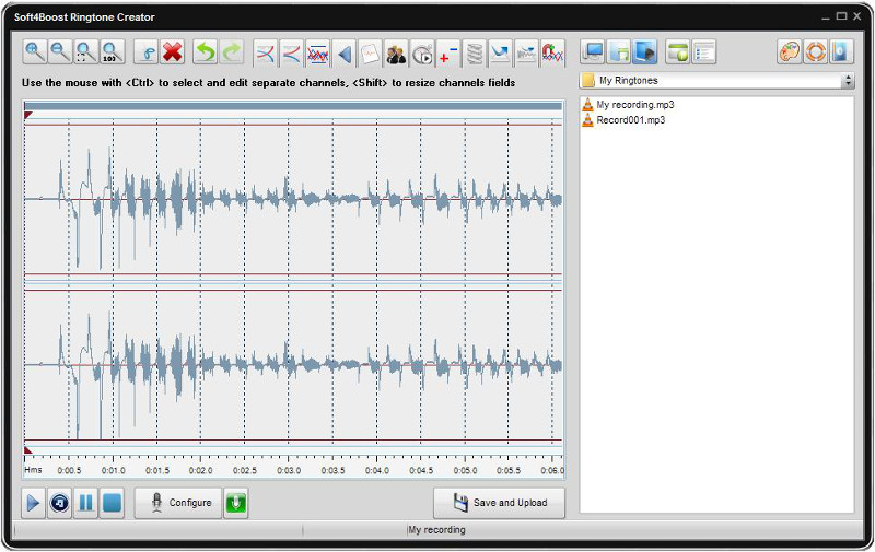 Click to view Soft4Boost Ringtone Creator 6.3.1.817 screenshot