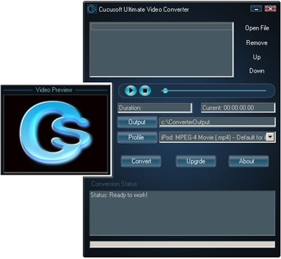 Click to view Cucusoft Video Converter Ultimate 8.08 screenshot