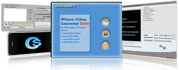 Click to view Cucusoft DVD to iPhone Converter Suite 8.6.8.6 screenshot