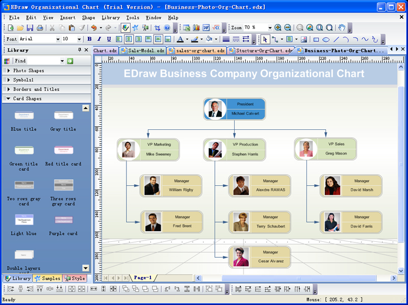 Click to view Edraw Organizational Chart 8 screenshot