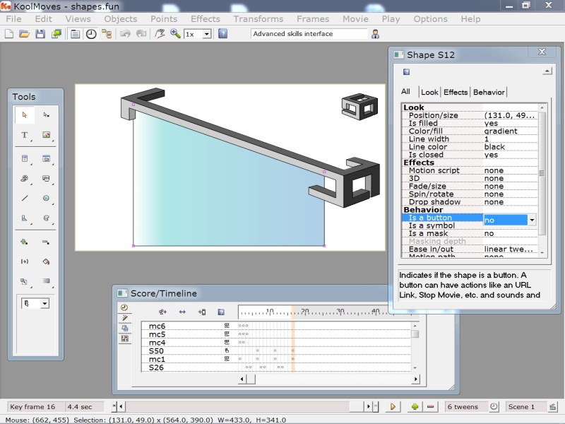 Click to view KoolMoves 9.7.0 screenshot