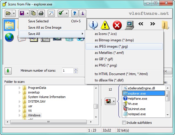 Click to view Icons from File 5.1.0 screenshot