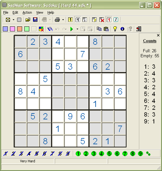 Click to view Sudoku 5.3 screenshot