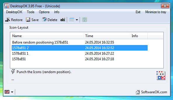 Click to view DesktopOK 4.92 screenshot