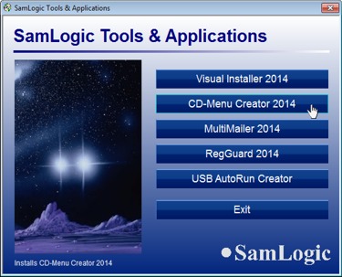 Click to view SamLogic CD-Menu Creator 8.5.4 screenshot