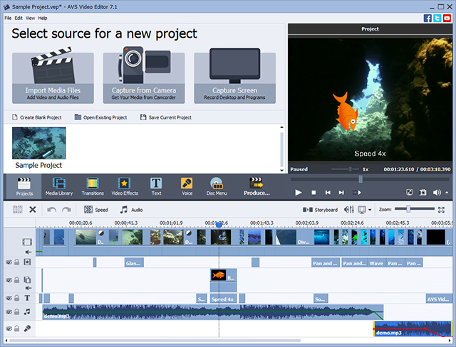 Click to view AVS Video Editor 8.0.1.300 screenshot