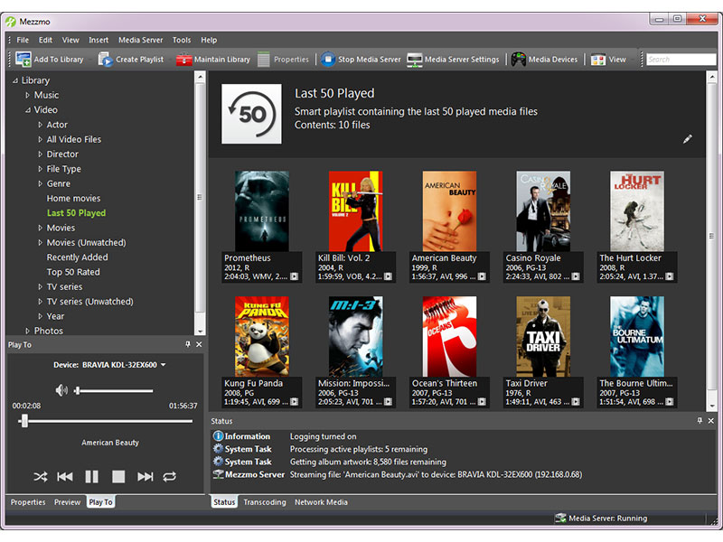 Click to view Mezzmo 5.1.2.0 screenshot