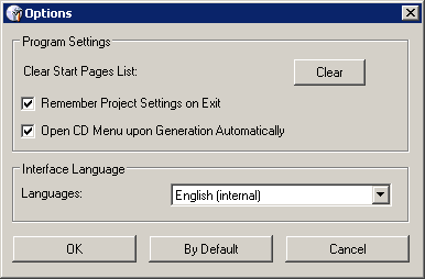 Easy HTML Autorun Bilder: Options