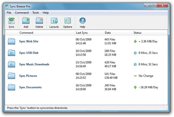 Click to view SyncBreeze 10.3.14 screenshot