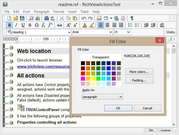 Click to view TRichView for Delphi 16.0.1 screenshot