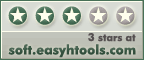 Rated 3 stars on Soft.EasyHTools.com