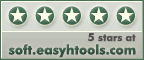 Rated 5 stars on Soft.EasyHTools.com